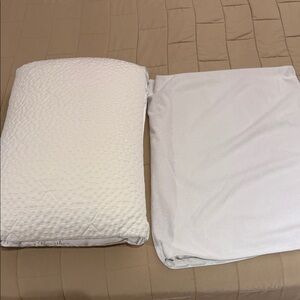 Nestwell Egyptian Cotton Queen Pillow 625 thread count and protective cover